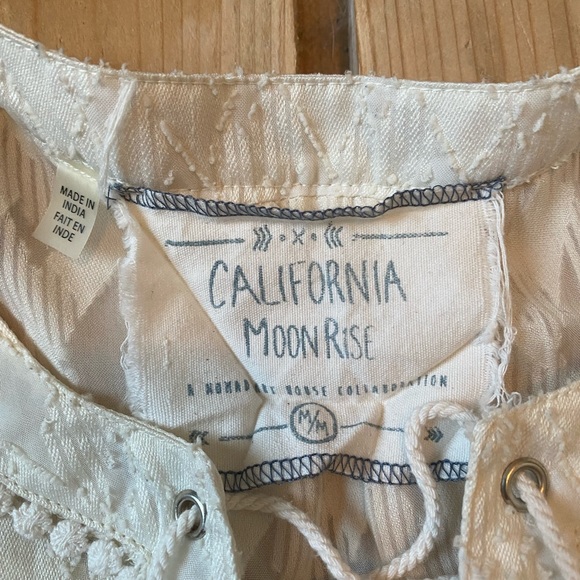 White/ivory/cream coloured boho top - Picture 3 of 5